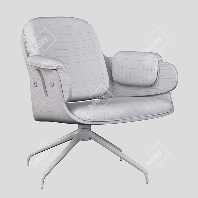 2017 Showtime Low Lounger: Stylish and Comfortable 3D model image 4