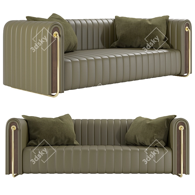 MEZZO Rivers Modern Sofa 3D model image 1