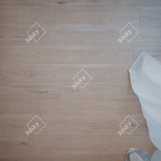 Hayfield Oak Parquet Flooring: High Quality, Textured, Multiple Formats 3D model image 2