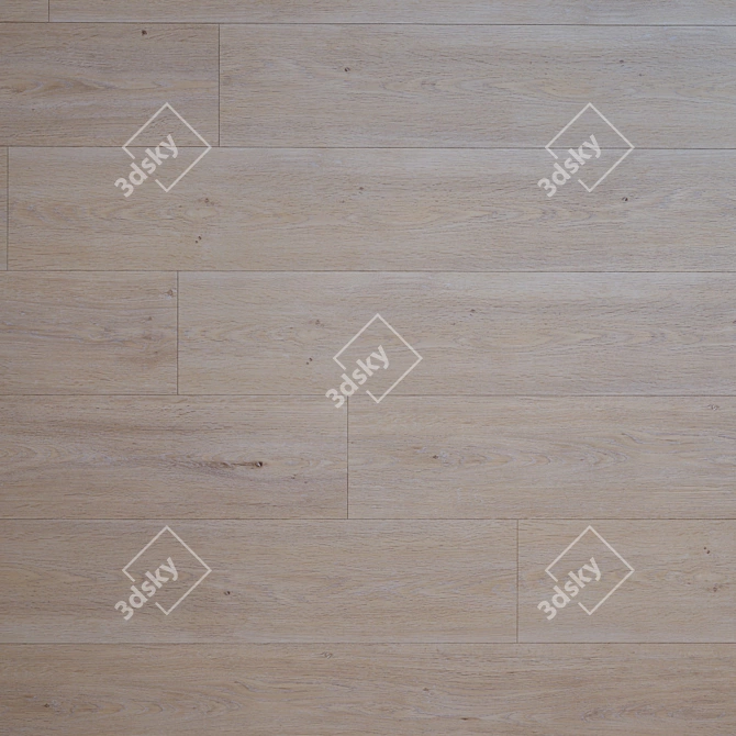 Hayfield Oak Parquet Flooring: High Quality, Textured, Multiple Formats 3D model image 3