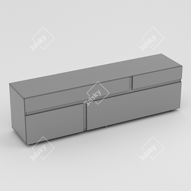 Modern Minimalist Carlo Colombo Buffet 3D model image 4