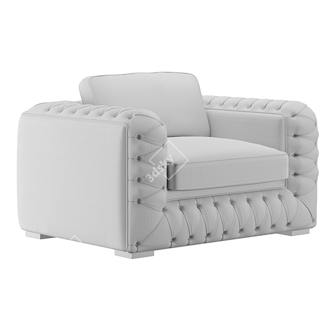 OM Ocean Armchair: Sleek and Sophisticated 3D model image 2