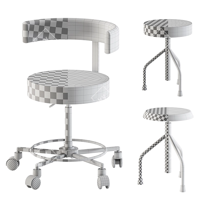 Surgical Stool - Premium Ergonomic Design 3D model image 5