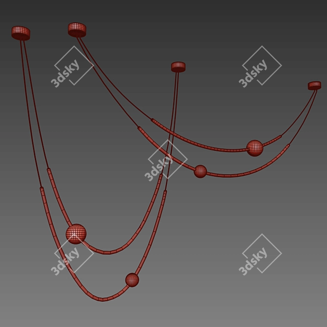 Illumiline LED Chandelier 3D model image 2