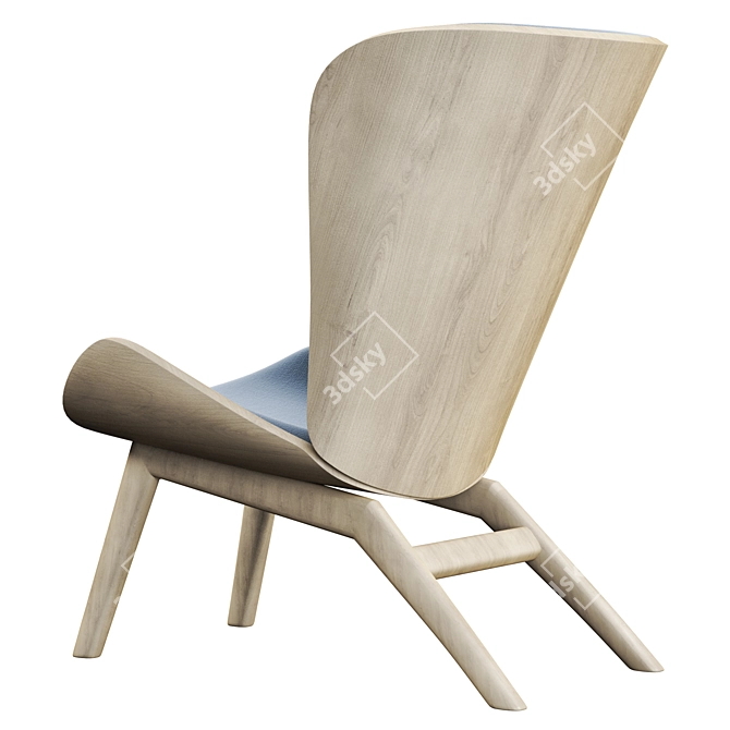 Comfortable & Stylish: THE READER Armchair 3D model image 4