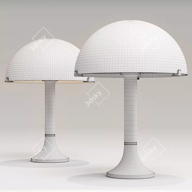 Elegant Bloomsbury Table Lamp 3D model image 7