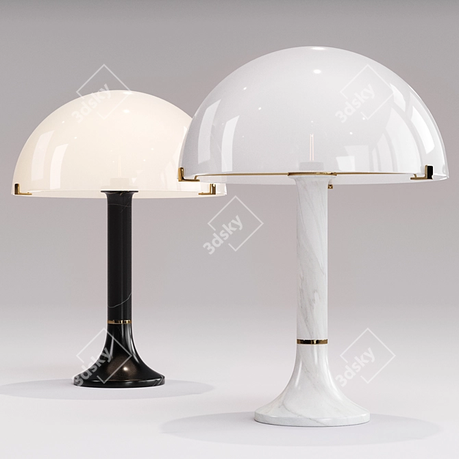 Elegant Bloomsbury Table Lamp 3D model image 9