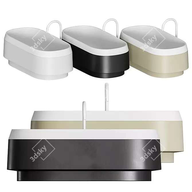 LARIANA Luxury Bathtub | Modern Design & Elegant Curves 3D model image 1