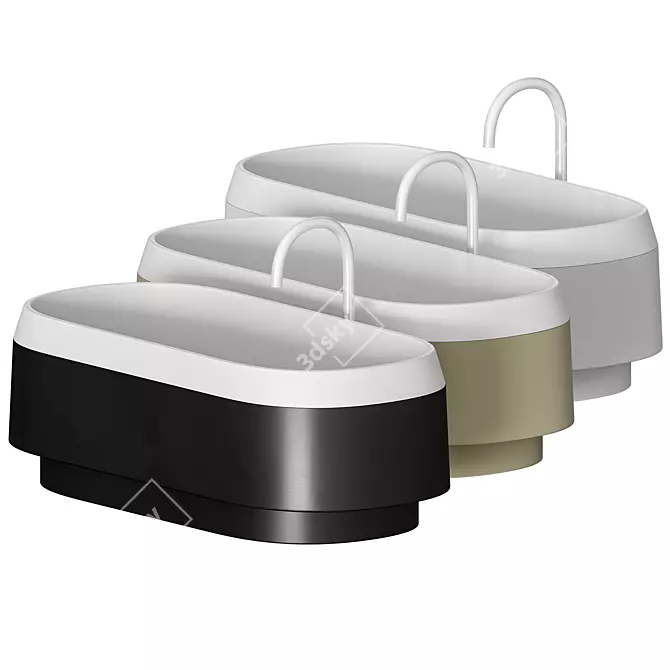 LARIANA Luxury Bathtub | Modern Design & Elegant Curves 3D model image 3