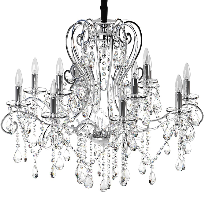 Elegant Crystal Chandelier | CHIARO Suzanne 3D model image 4
