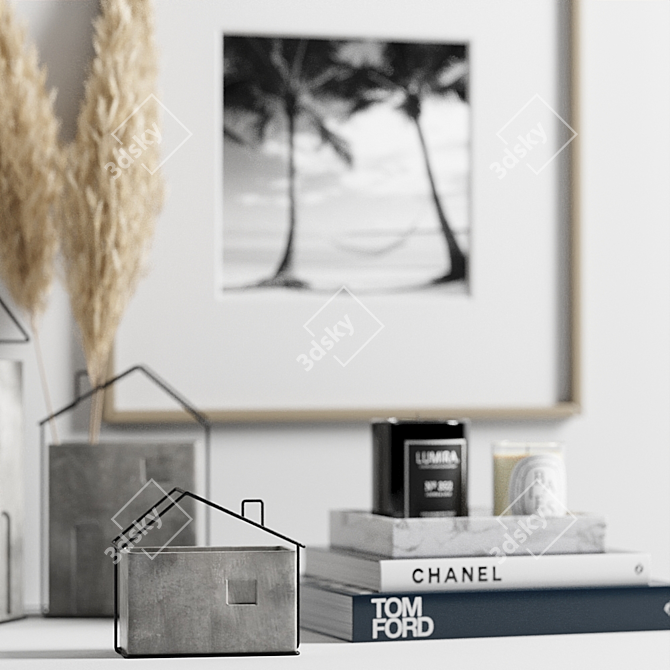 Modern Decor Set: 3ds Max 2016, OBJ, FBX, Textures, Corona Renderer 5 3D model image 2