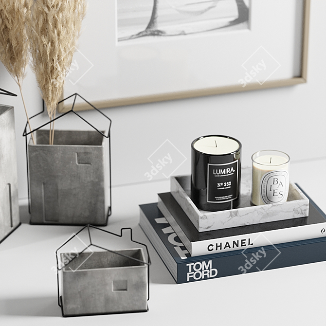 Modern Decor Set: 3ds Max 2016, OBJ, FBX, Textures, Corona Renderer 5 3D model image 3