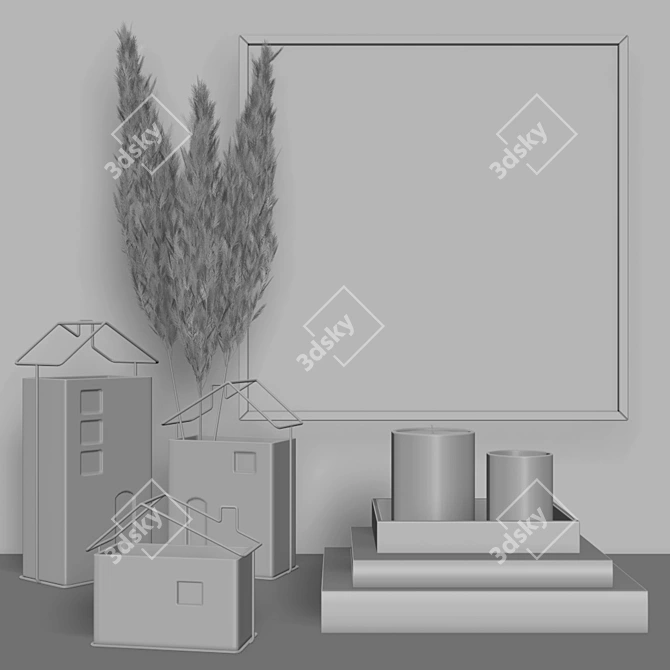 Modern Decor Set: 3ds Max 2016, OBJ, FBX, Textures, Corona Renderer 5 3D model image 5