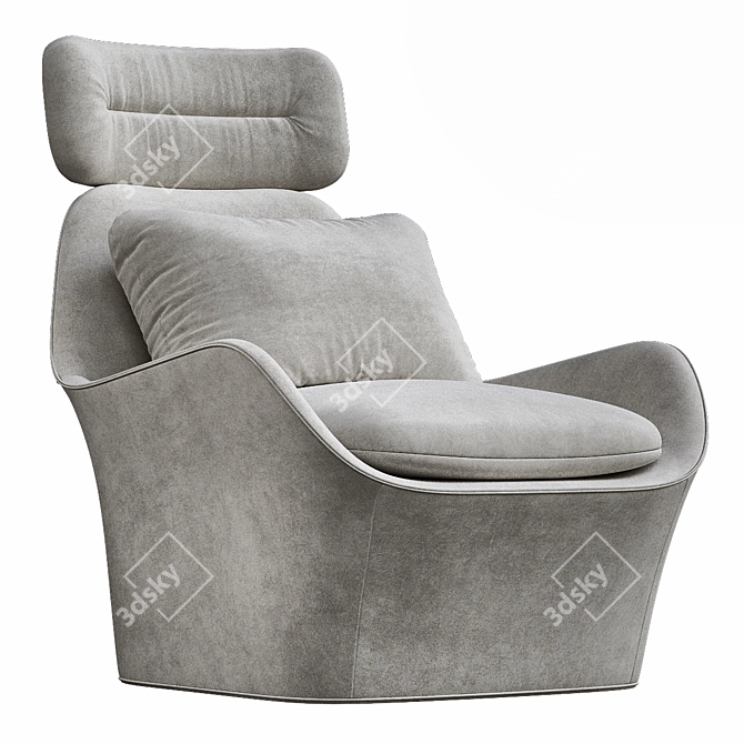 Luxury Leather Armchair: de Sede Design 3D model image 1