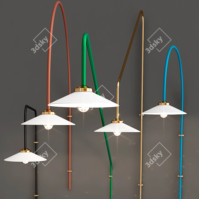 Stylish Hanging Lamp Collection 3D model image 3