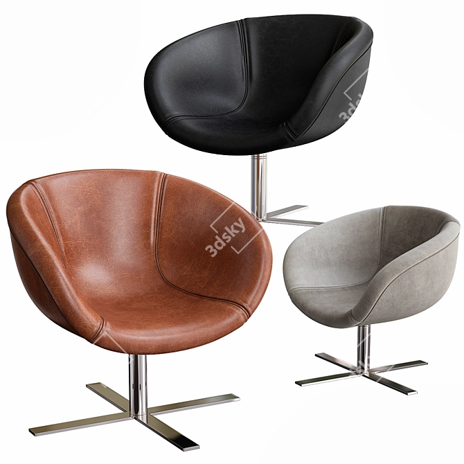 Sophisticated Comfort: MART Armchair 3D model image 2