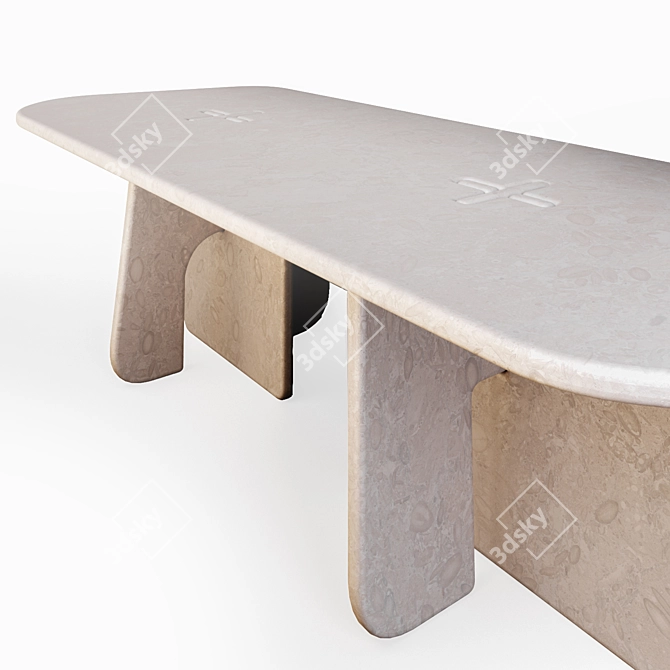 Sleek LAMÉ Dining Table & GROPIUS CS1 Chair 3D model image 4