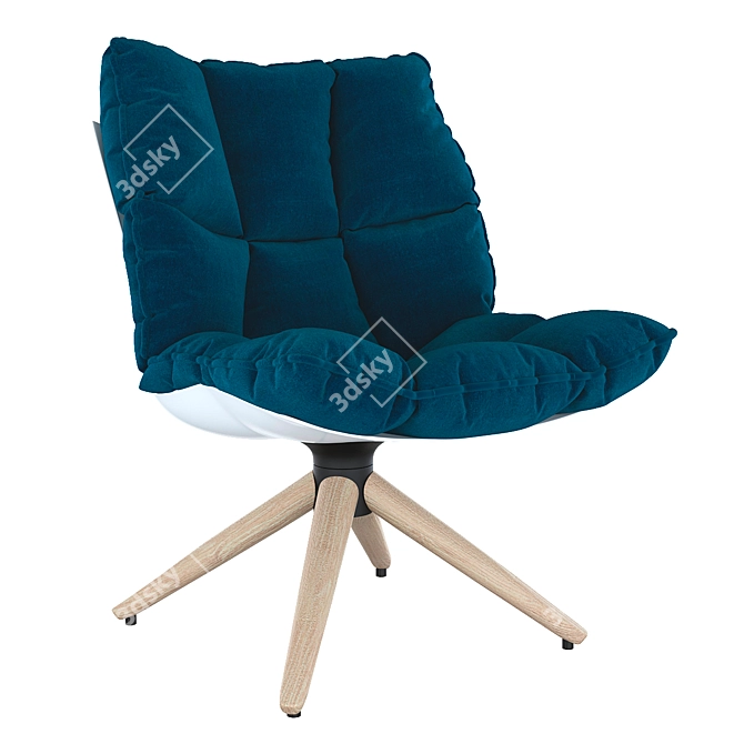 Husk Designer Chair - Modern Elegance for Your Space 3D model image 1