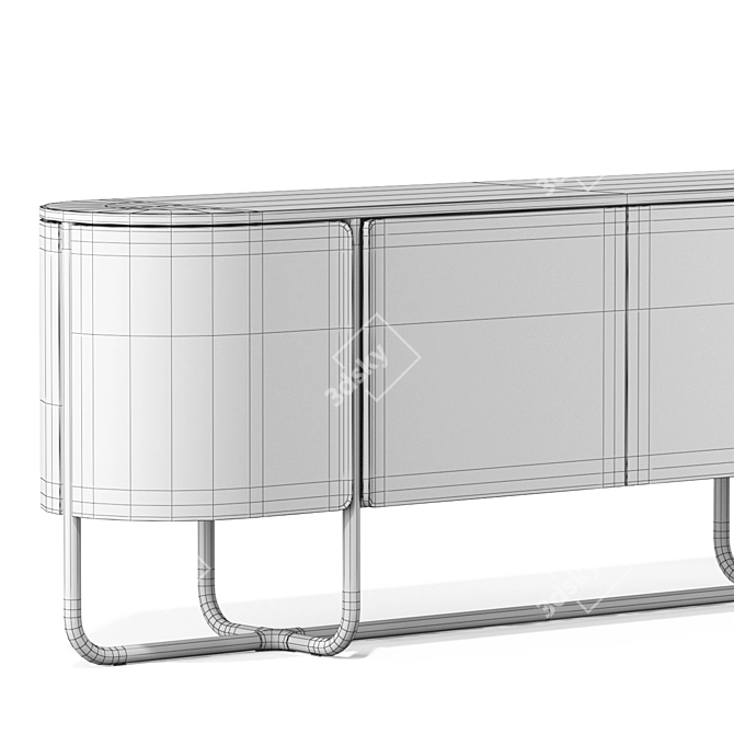 Modern Capella Sideboard: Stylish and Functional 3D model image 3