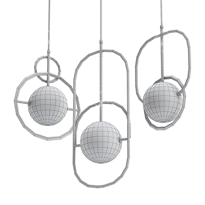 Elegance Illuminated: Charade Pendant Lamp 3D model image 2