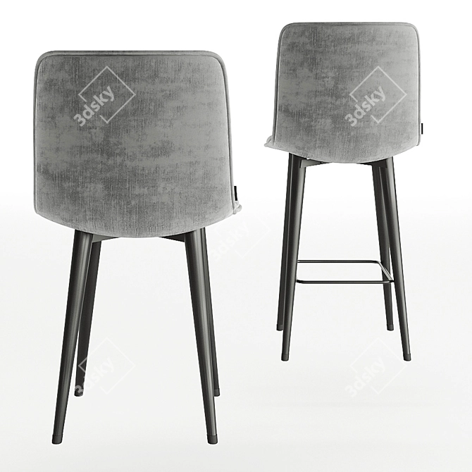 Modern Duo Chair Set 3D model image 4