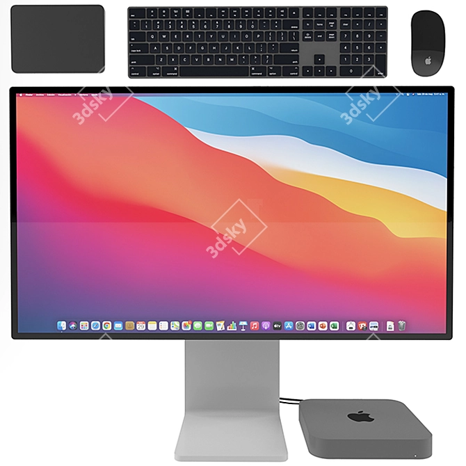 Ultimate Display & Workstation Combo 3D model image 2