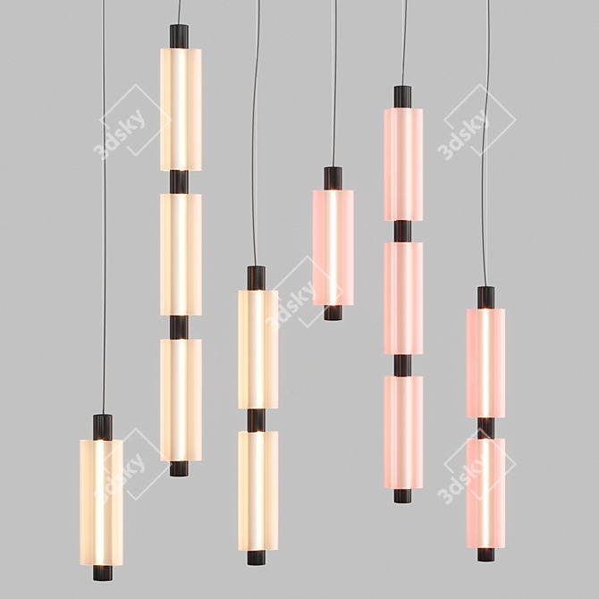 Modern Metropol Pendant Lights 3D model image 1