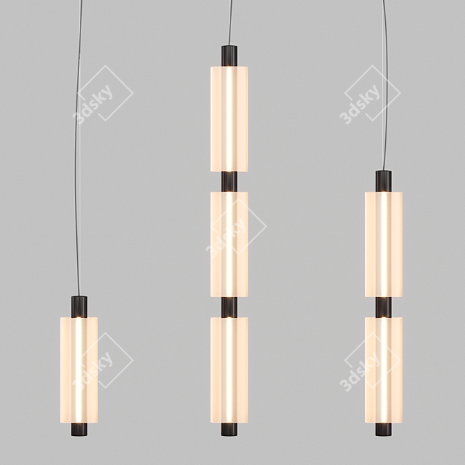 Modern Metropol Pendant Lights 3D model image 2