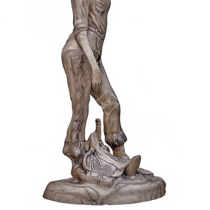 Sculpted Girl Figure 3D model image 2