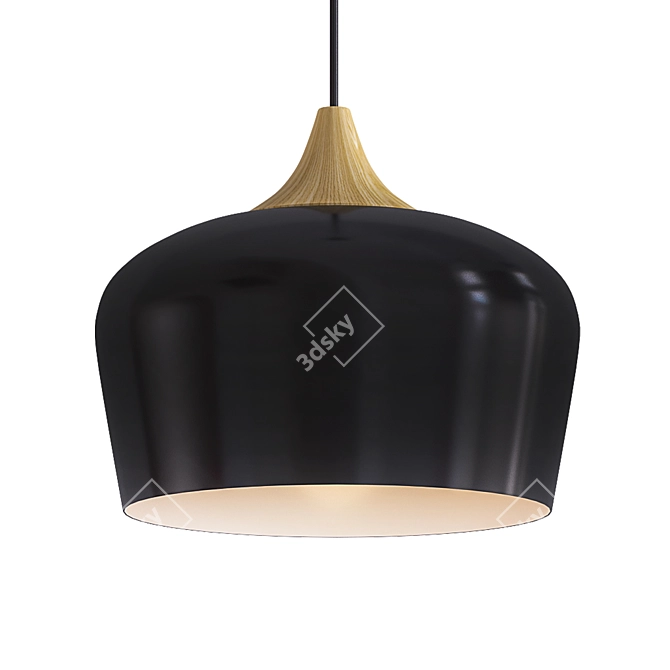 Minimalist Nordic Pendant Light 3D model image 1