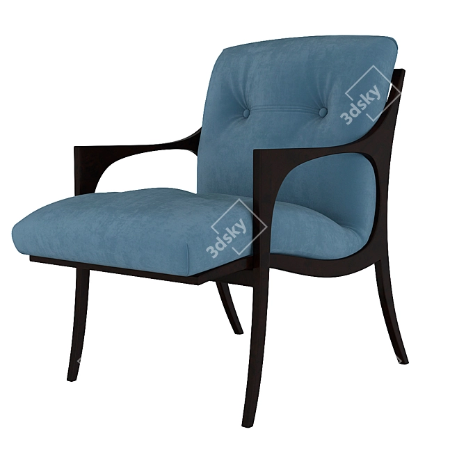 Selva Bridge Armchair: Stylish and Comfortable 3D model image 3