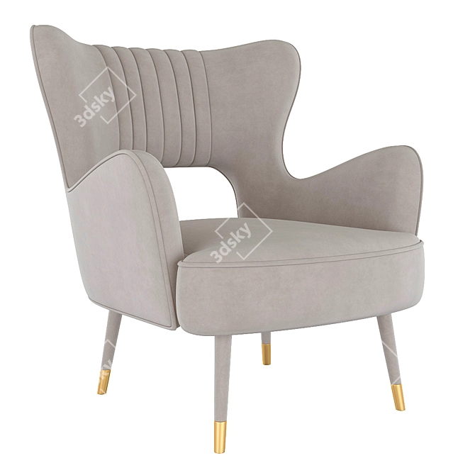 Munna babe Armchair: Stylish and Comfortable 3D model image 1