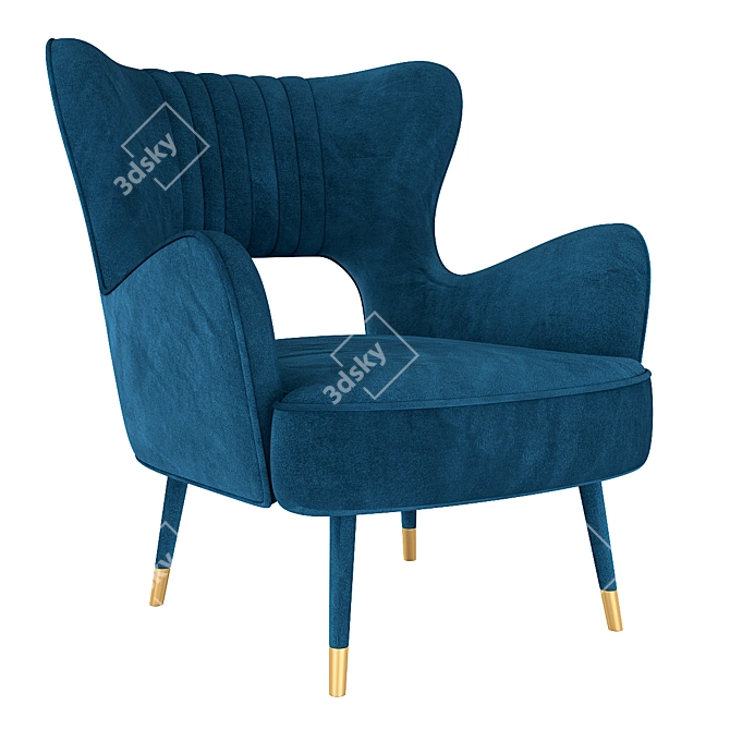 Munna babe Armchair: Stylish and Comfortable 3D model image 3