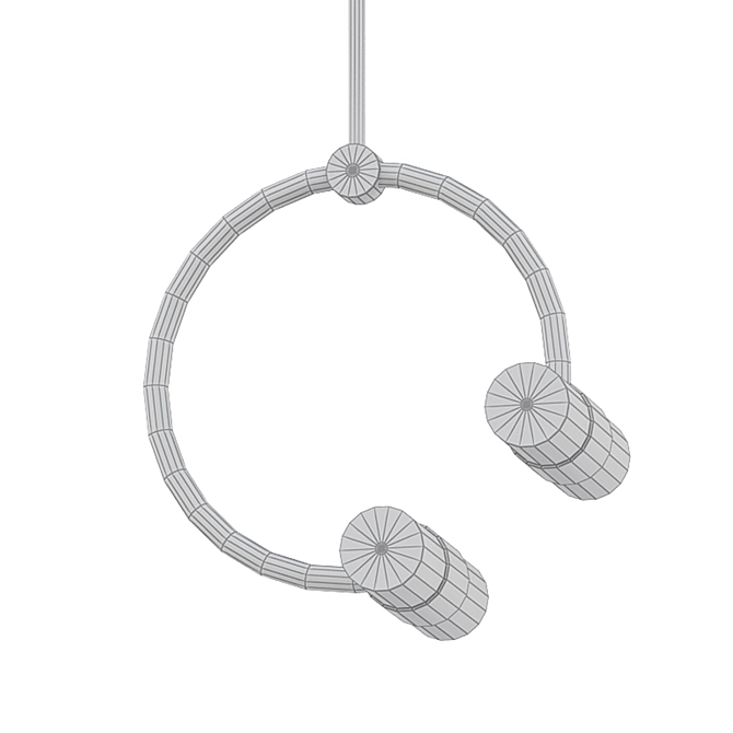 Minimalist Round Pendant Light 3D model image 2
