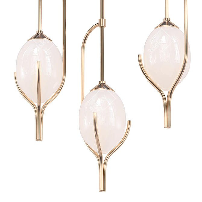 Elegant Glass Lighting: DAN YEFFET 3D model image 1