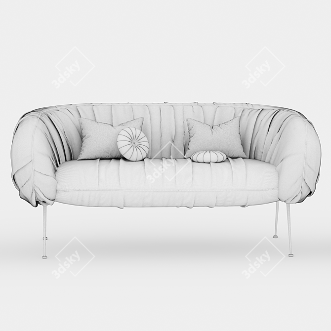 Luxury Drape Sofa by Laura Meroni 3D model image 5