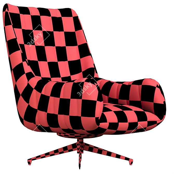 RUBIE Armchair - Modern Elegance in Your Home 3D model image 4