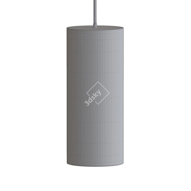 Sleek and Stylish Hashira Pendant 3D model image 3