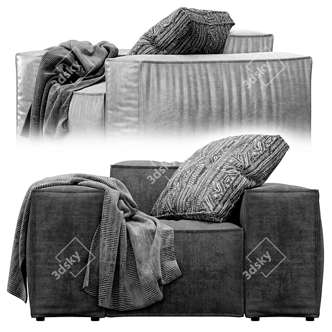 Melia Armchair: Stylish & Comfortable 3D model image 3