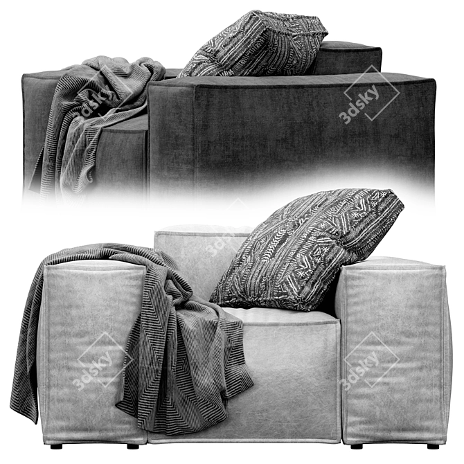Melia Armchair: Stylish & Comfortable 3D model image 4