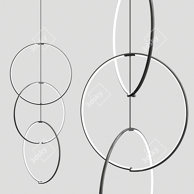 Modern LED Pendant Light 3D model image 1