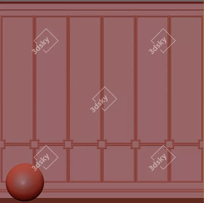 Versatile Decorative Plaster: Molding 183
Elegant Plaster Molding: Gountlet Gray
Transform Spaces with 3D model image 3