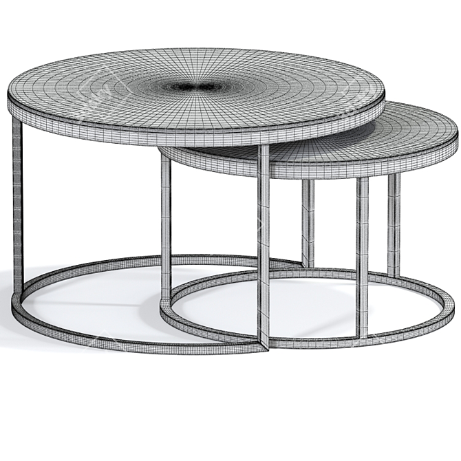 Sardinia Coffee Table: Stylish Modern Design 3D model image 2