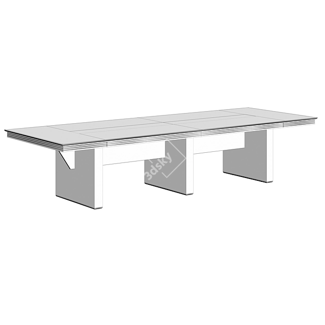 Franklin Executive Negotiation Table 3D model image 2