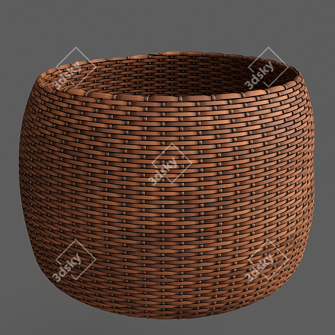 Woven Wonders: PBR Wicker Materials 3D model image 5
