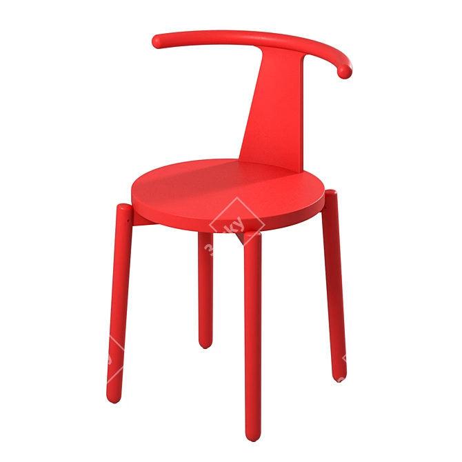 Sleek Ash Chair: Branca Lisboa's 2021 Collection 3D model image 5