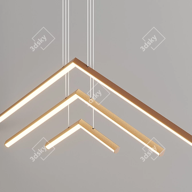  Majestic Alpine Peak Chandelier 3D model image 2