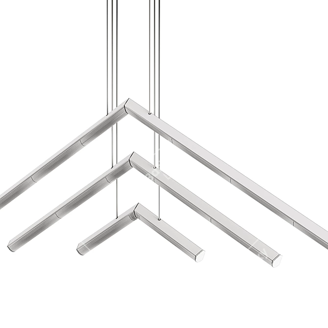 Majestic Alpine Peak Chandelier 3D model image 4