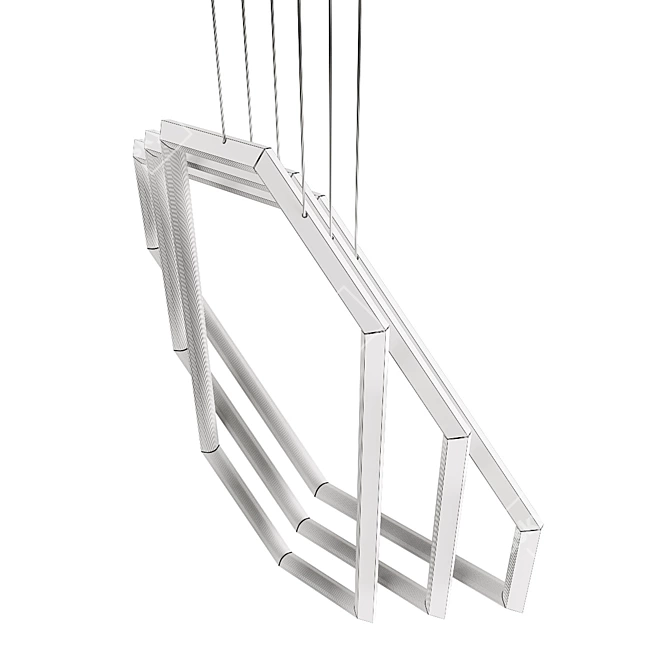 FIGARO IRIS IX46 Chandelier - Graphic and Glowing Focal Point 3D model image 5