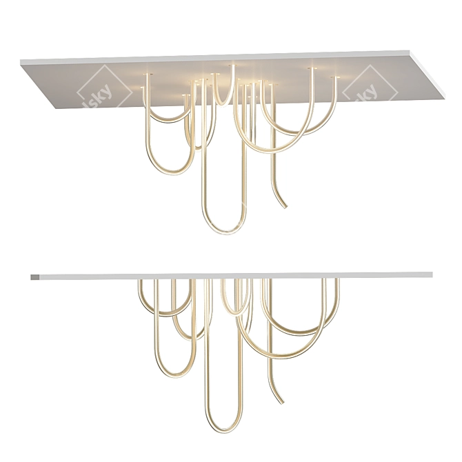 Innovative Chandelier: Mathieu Lehanneur Les Cordes 3D model image 2